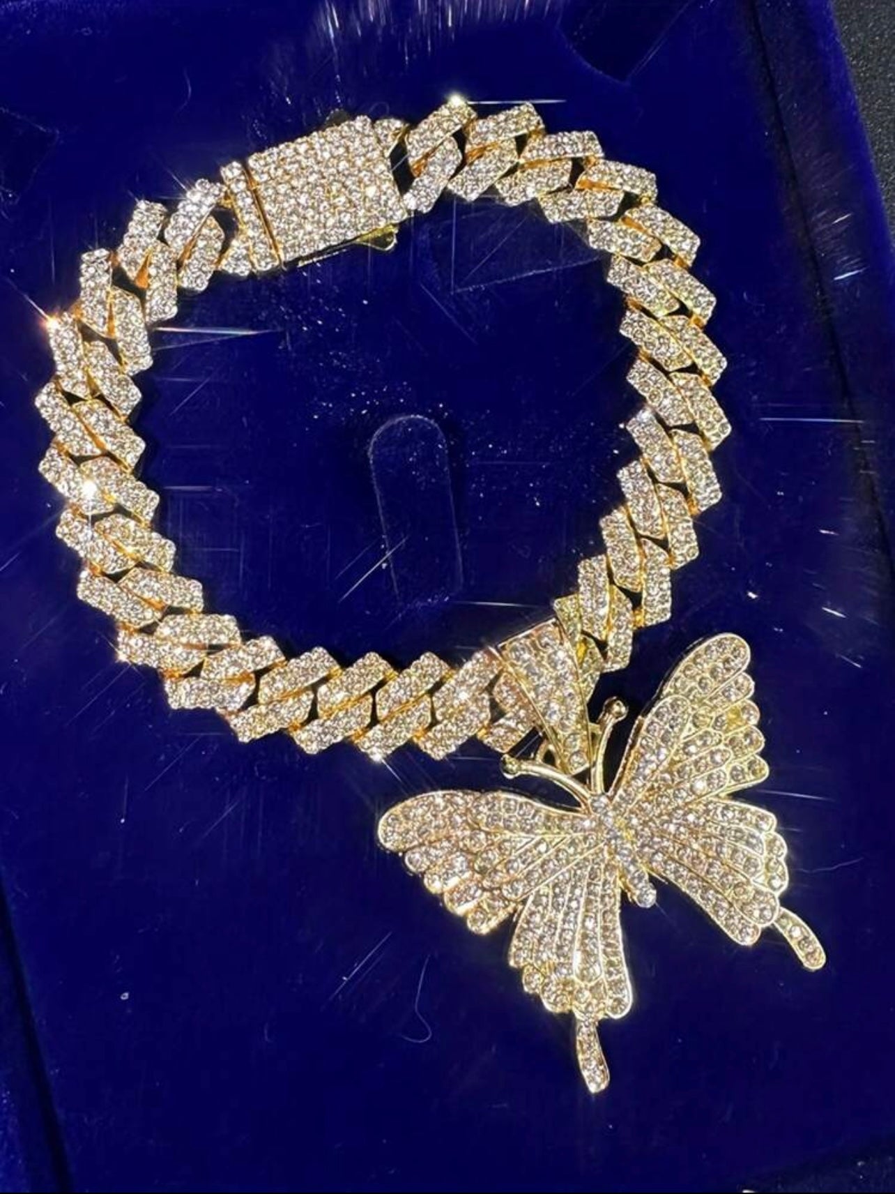 Butterfly Cuban Anklet