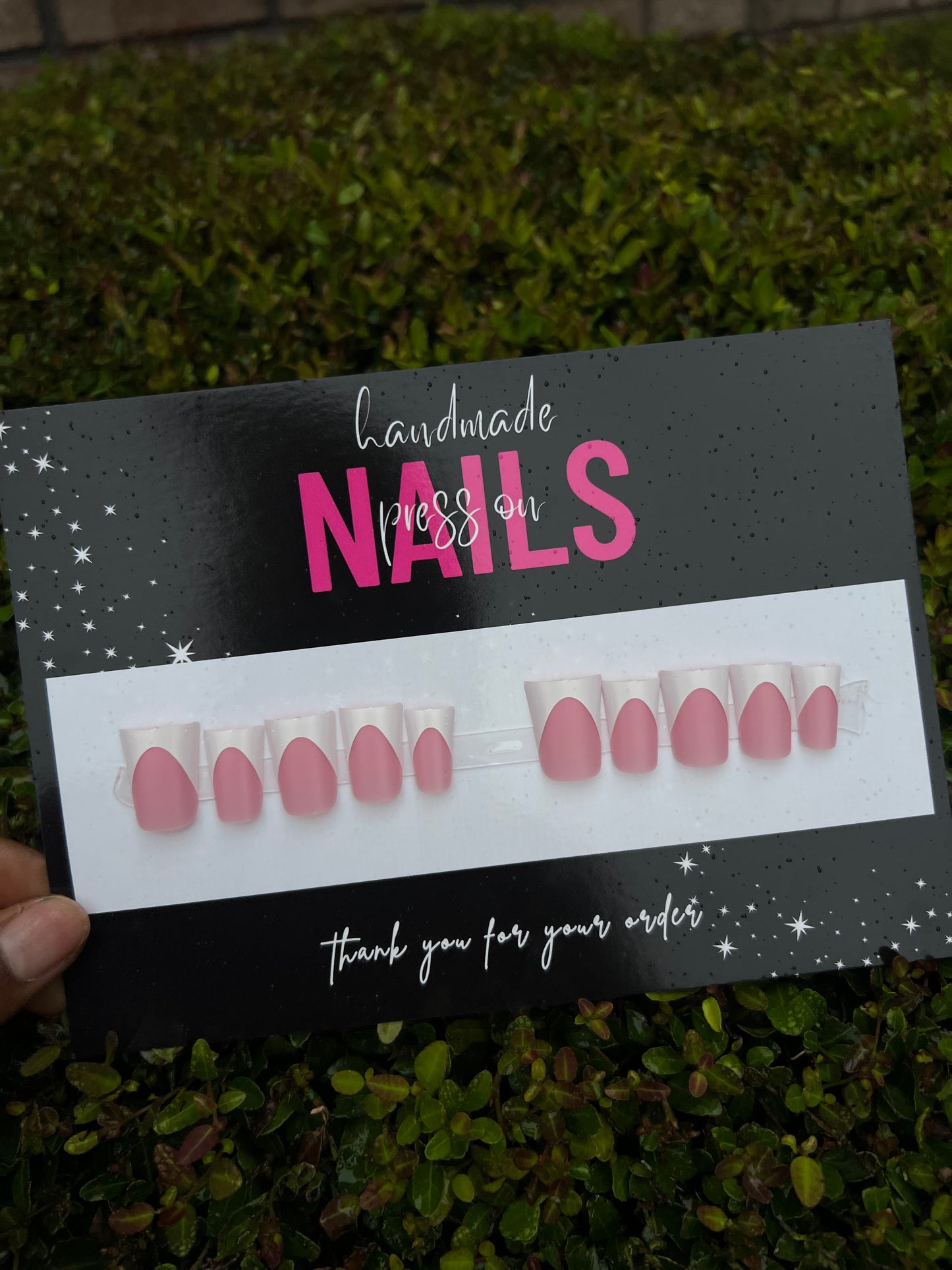 “Rose White French Tip Duckies”