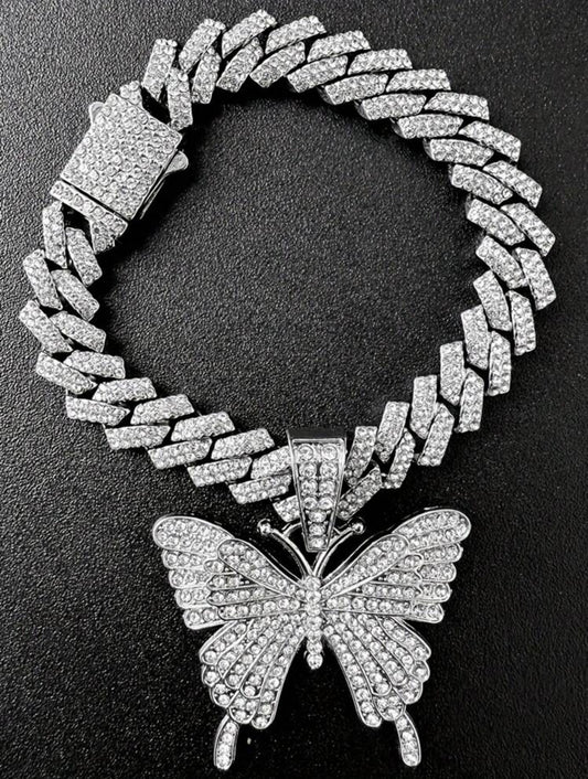 Butterfly Cuban Anklet