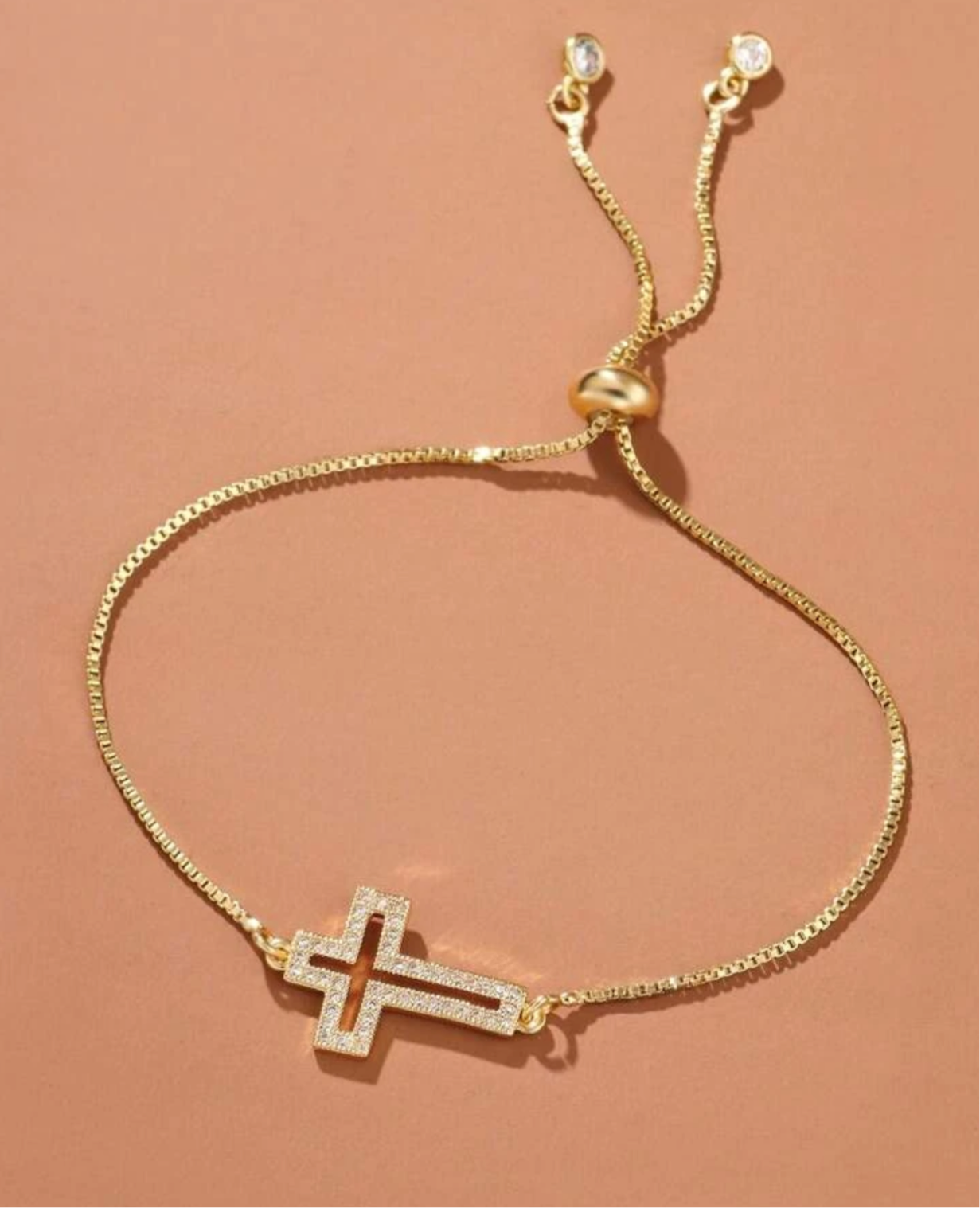 “Gold Cross Anklet”