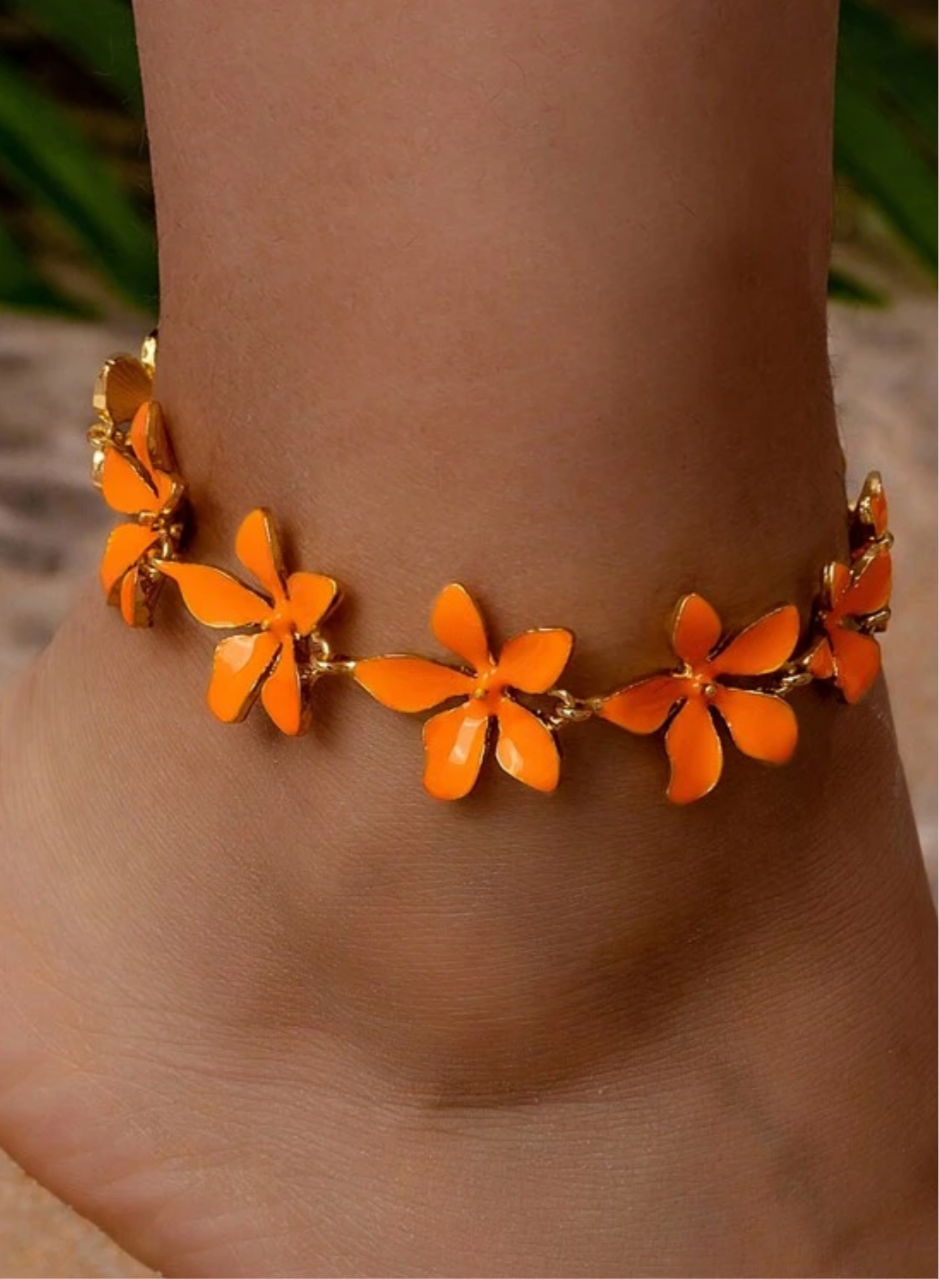 “FLOWER ANKLET”