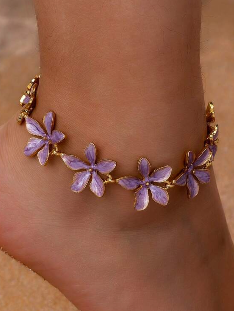 “FLOWER ANKLET”