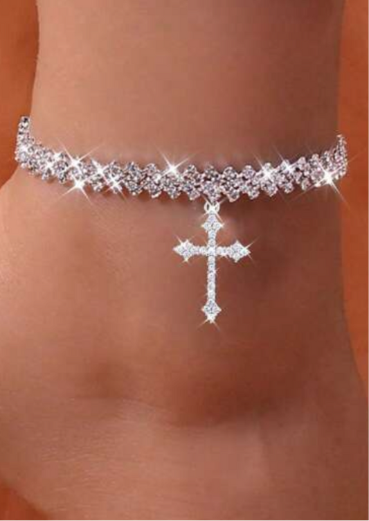 “PRETTY Cross Anklet”