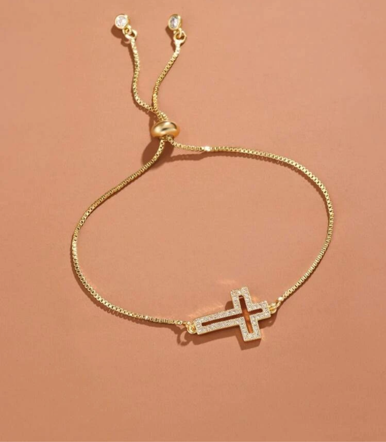 “Gold Cross Anklet”