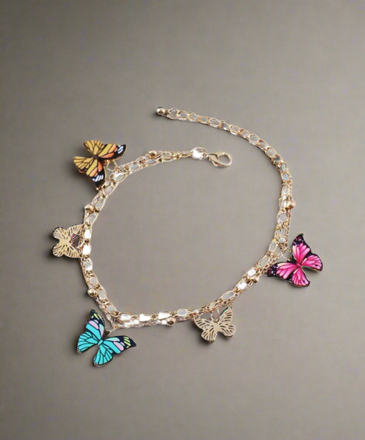 “COLORFUL BUTTERFLY ANKLET”