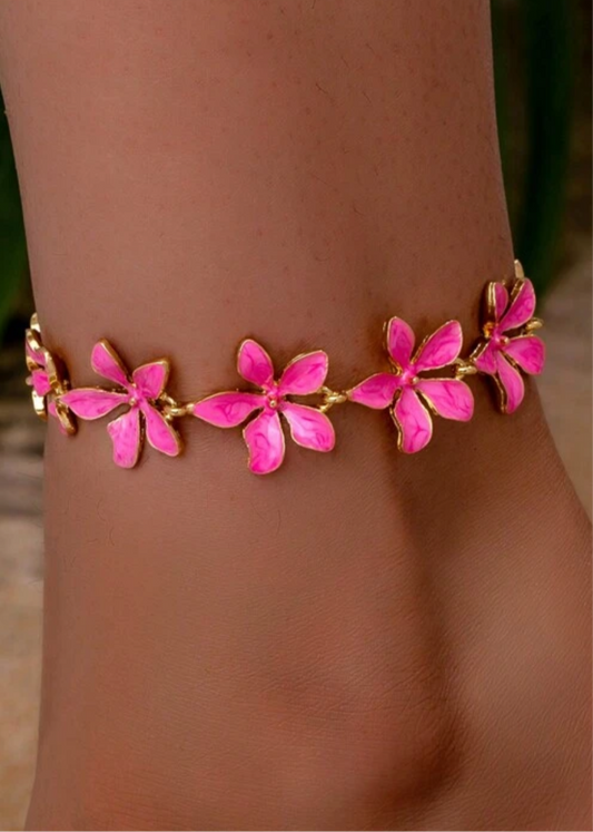 “FLOWER ANKLET”