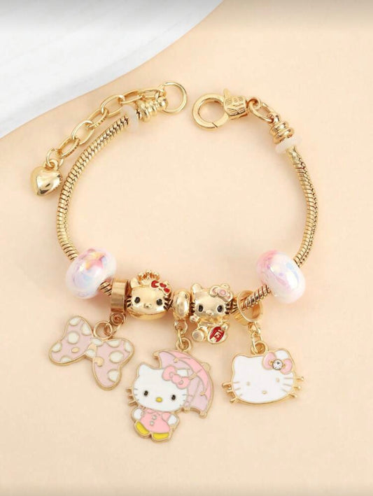 Gold Baby Hello Kitty Anklet