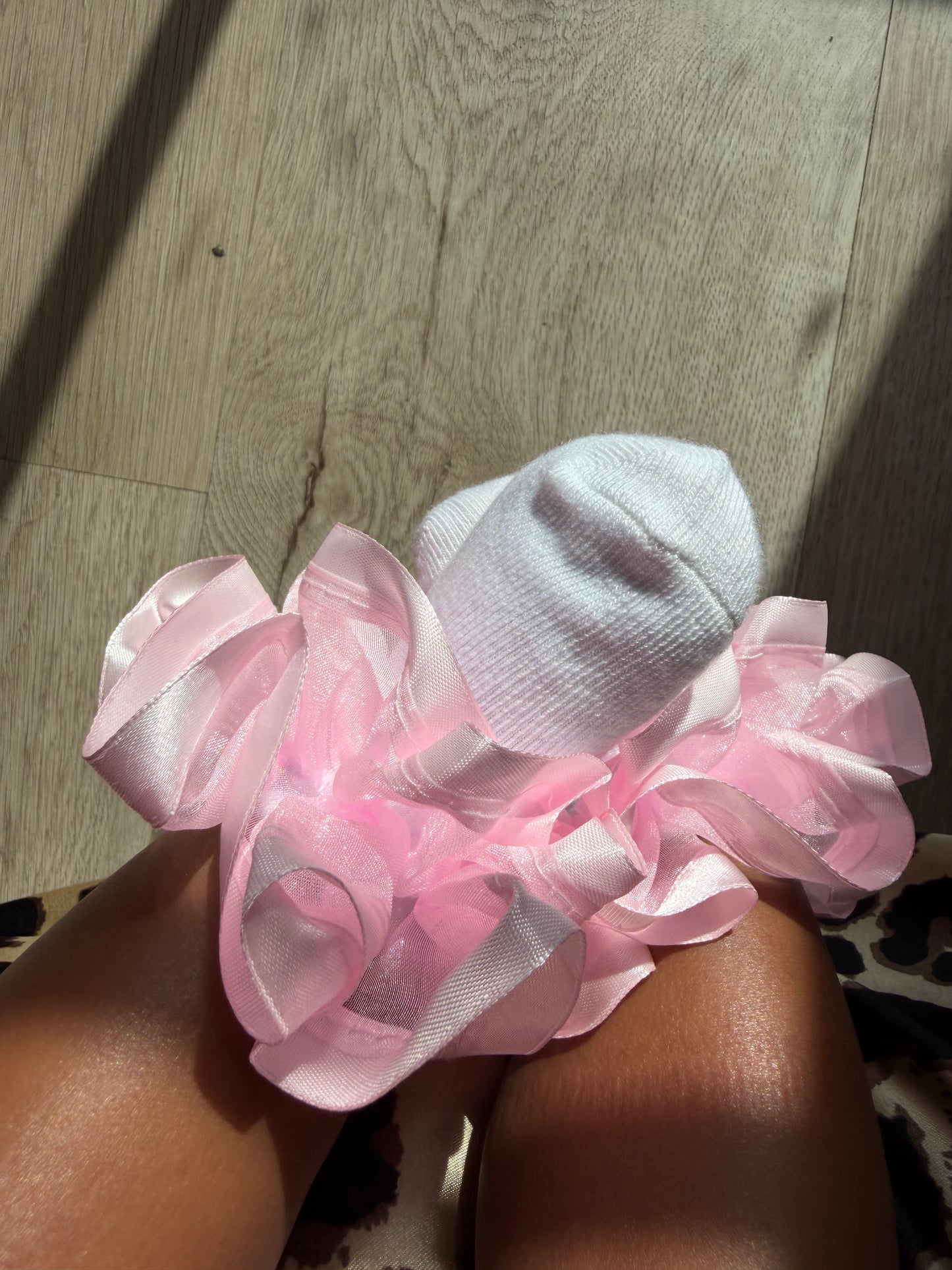 “2 Pack Of Baby Floral Ruffle Socks”